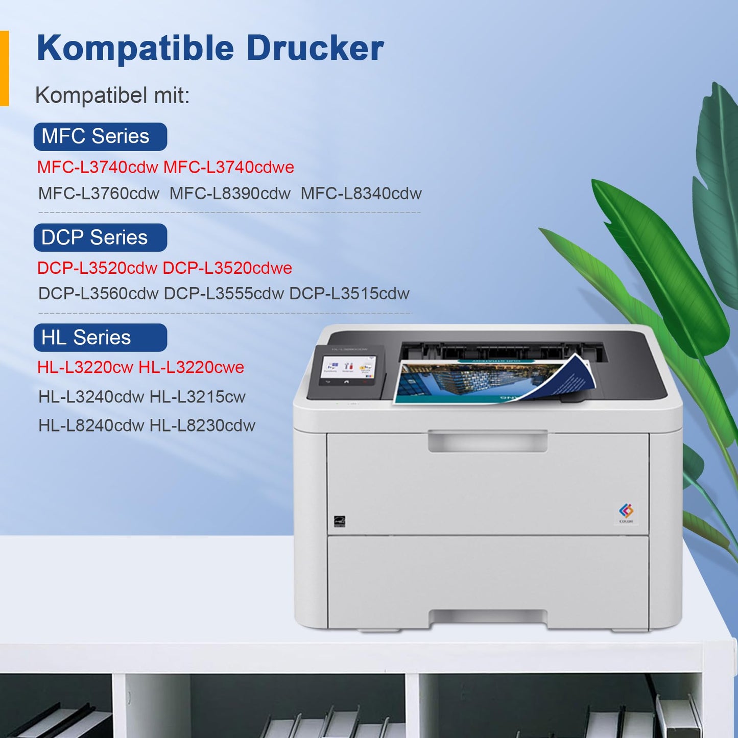 TN248XL TN248 Compatible for Brother MFC-L3760CDW Toner Brother MFC-L3740CDW Toner Brother MFC-L3740CDWE Brother DCP-L3560CDW TN 248 Brother DCP-L3520CDWE MFC-L8390CDW Brother HL-L3240CDW HL-L3220CWE