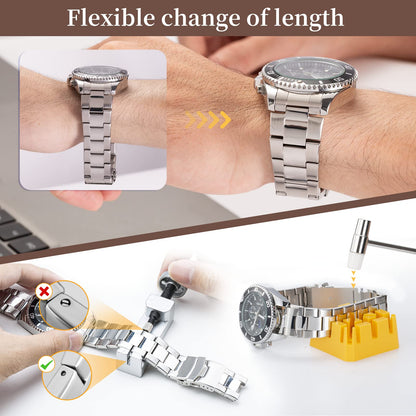 【2025 Full Version】Eventronic Watch Tool Set + Watch Press, Watch Case Press Tool, Watchmaker Tool Set, Watch Tool Battery Replacement, Case Closer Watch Repair Tool with 12 Pressure Plates