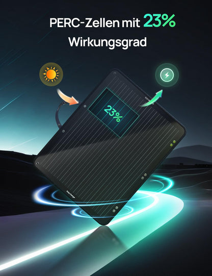 ECO-WORTHY 100W solar panel foldable with 10 connectors & 3 meters cable for power station, monocrystalline with 23% high efficiency and IP65 waterproof for camping, RV, outdoor emergency power supply.