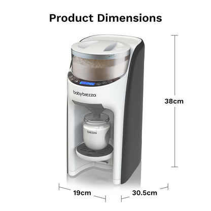 Baby Brezza Formula Pro Advanced - Automatic Bottle Maker - Mixes formula & water perfectly at the push of a button - 3 temperatures - For all bottles & powders - BPA-free - White/Black
