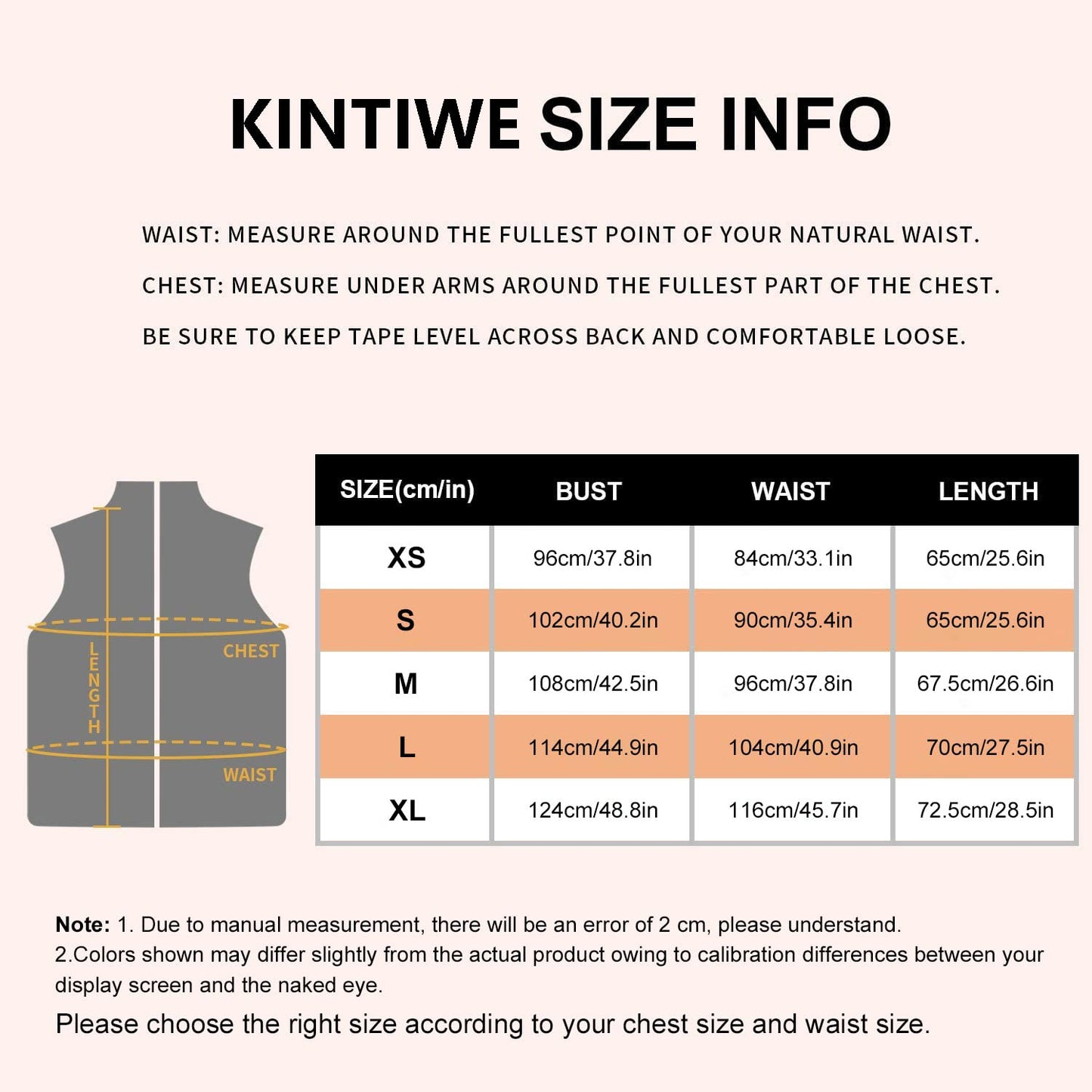 Kintiwe Heated Vest, Heated Vest Women's Heated Vest with 12000mAh Power Bank, Heated Jacket Heating Jacket Heat Vest with 5 Heating Zones