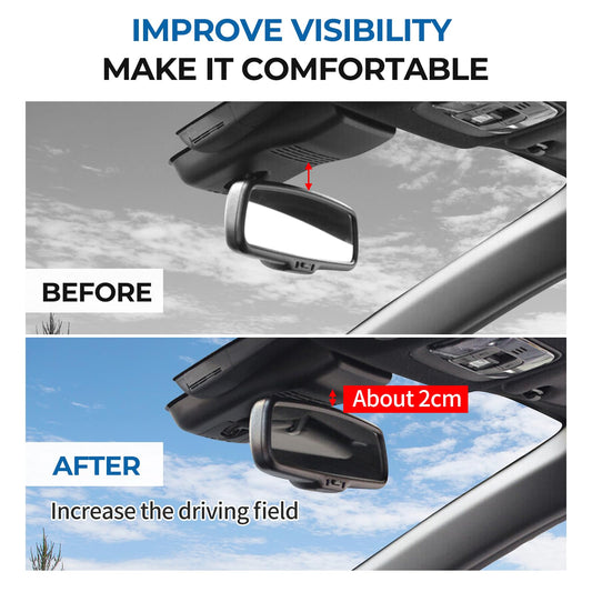 Alpha Rider car rearview mirror riser for Toyota GR Yaris 20+, aluminum mirror extension rearview mirror adapter kit riser.
