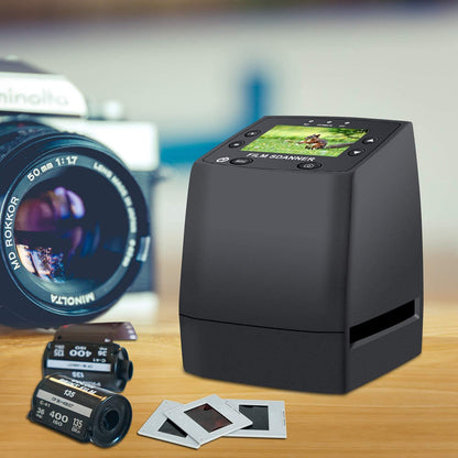 DIGITNOW! Slide Scanner Converts 35mm/135 Negatives and Slides to Digital JPEG, Film Scanner with High Resolution of 1800 DPI, No Computer Required
