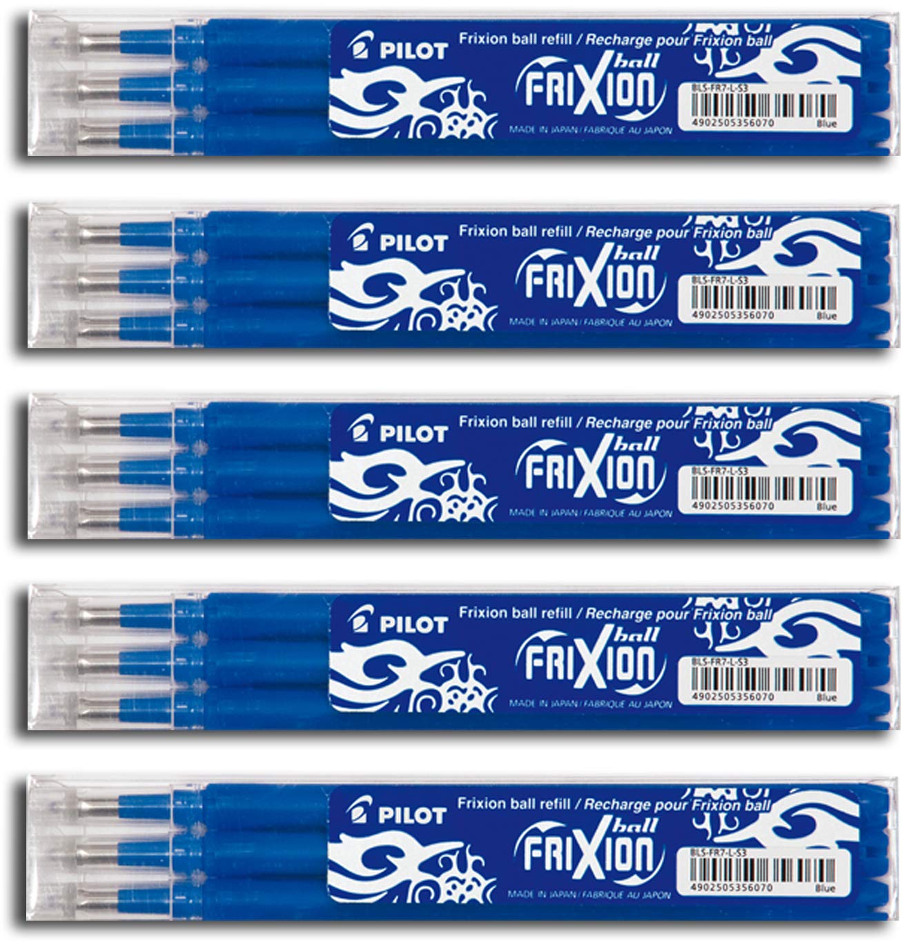Pilot Frixion Ball - Refills, erasable (15 refills)