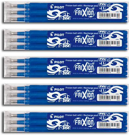 Pilot Frixion Ball - Refills, erasable (15 refills)