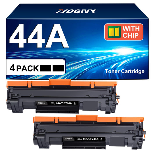 NOGIVY 44A CF244A Black Toner with Chip Compatible for HP 44A CF244A for HP Laserjet Pro M15w Toner M15a M15 for Laserjet Pro MFP M28w Toner M28a M28 (Black, 2-Pack)