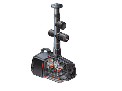 Hozelock Fountain & Waterfall Pumps Cascade Fountain and Waterfall, Black, 1500 Liters per Hour