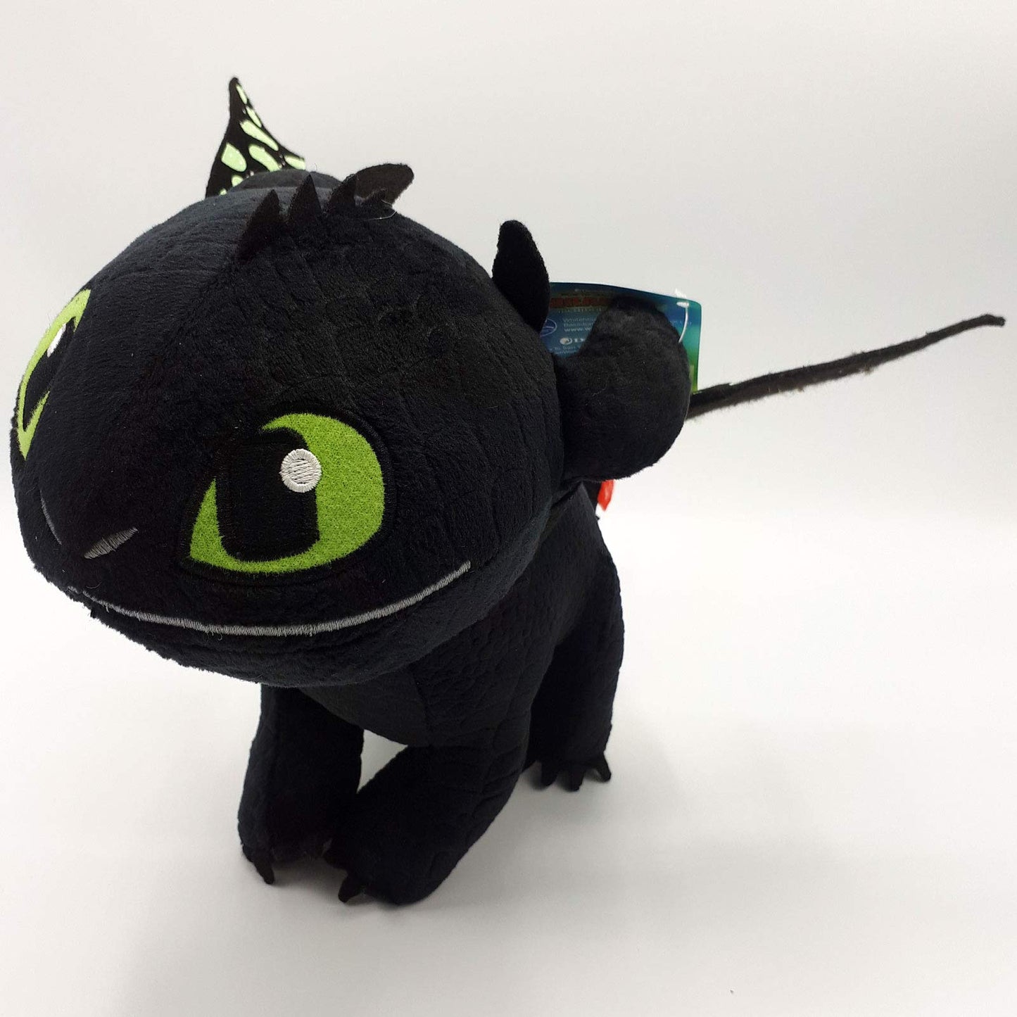 Petoske Toothless Night Fury 40cm How To Train Your Dragon 3 black plush from the movie "How To Train Your Dragon 3". Original, glows in the dark.