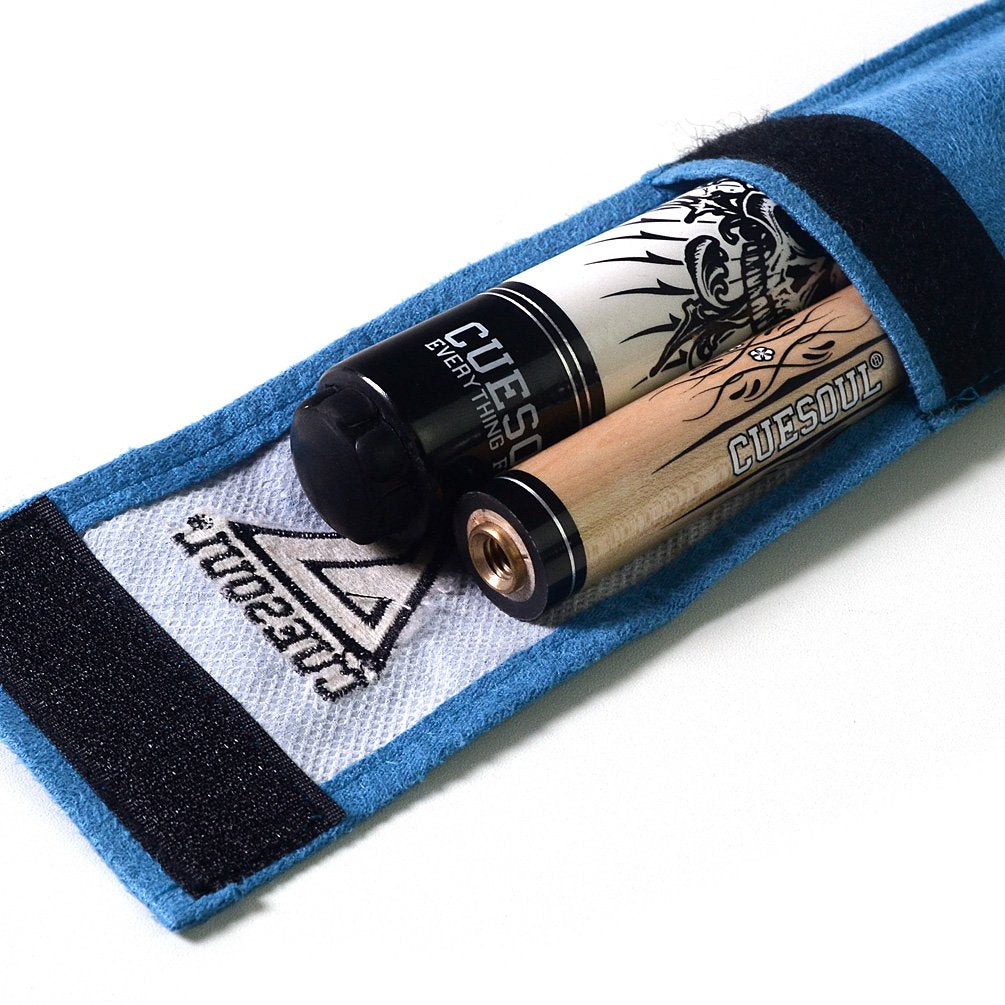 CUESOUL Rockin Series 57" 21oz Maple Pool Cue Set with Joint Protectors and Cue Towel (G407)