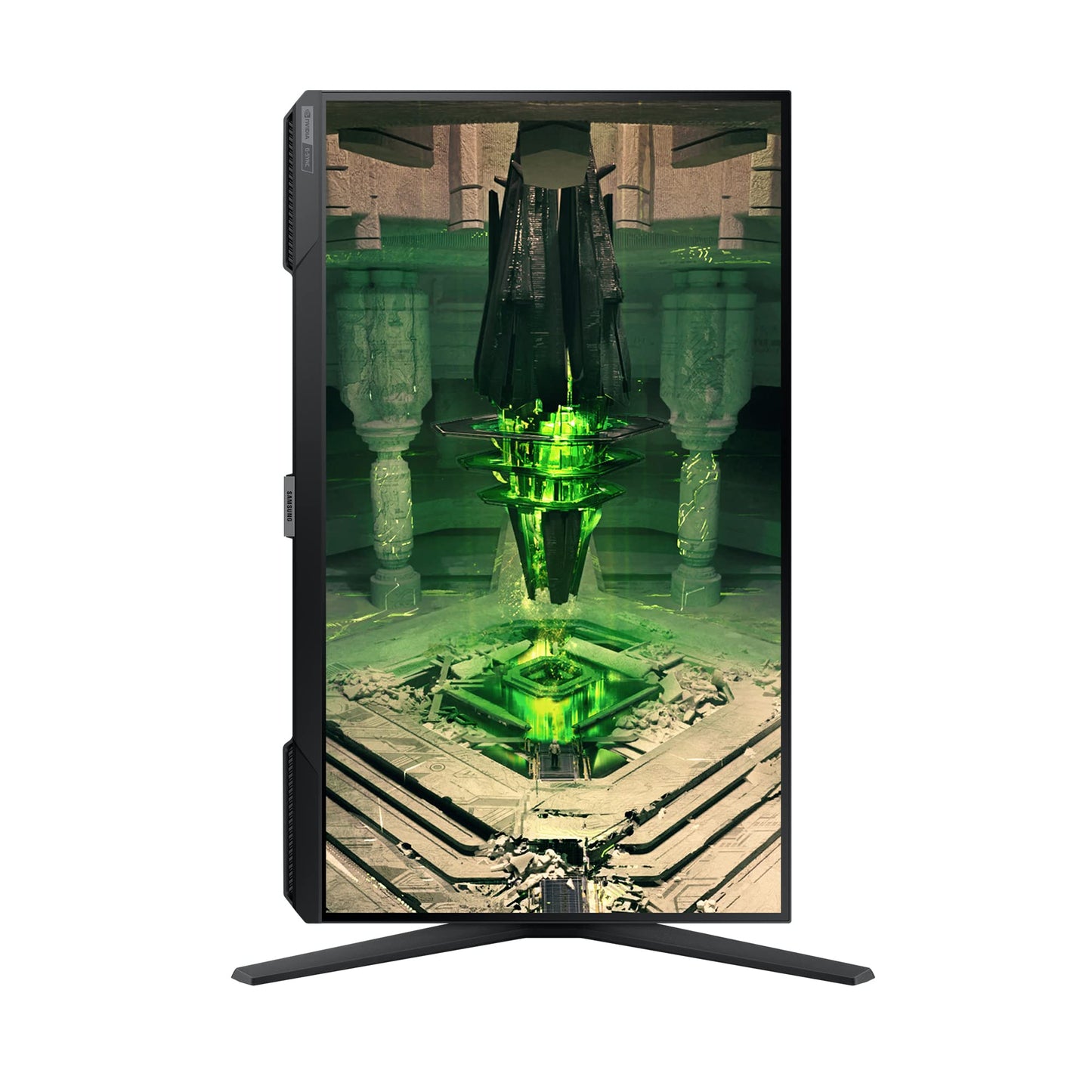 Samsung Odyssey G4B Gaming Monitor LS27BG400EU, 27 inches, IPS panel, Full HD resolution, AMD FreeSync Premium, G-Sync compatible, 1 ms (G/G) response time, 240 Hz refresh rate, Black