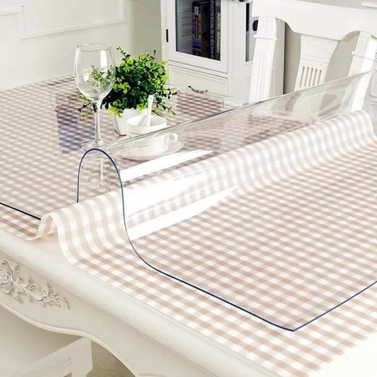 Mayda table cover clear 1.8 mm - crystal clear table protection film - various sizes, custom cuttable - PVC film for table - versatile and washable tablecloth