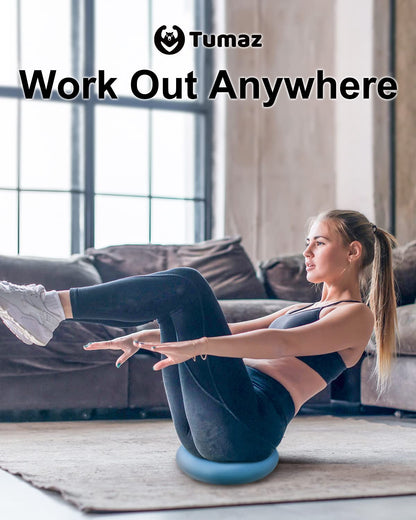 Tumaz Ball Cushion improves posture and increases focus. Air cushion for physical therapy, relieves back pain and strengthens core muscles.