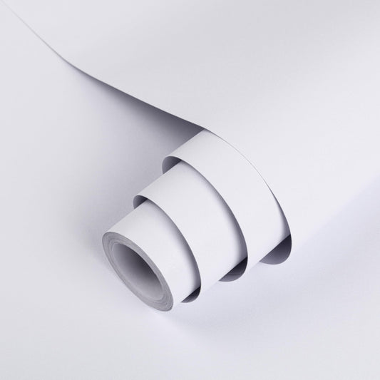 Hide adhesive film white matte 60cmX10m self-adhesive furniture film furniture walls cabinet tabletops windowsill waterproof protection film DIY decorative film wallpapers