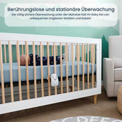 Babysense Video Baby Monitor with 2.4" screen & Medically certified movement monitor for babies with real-time alerts for absent breathing movement, contactless, 2-in-1.