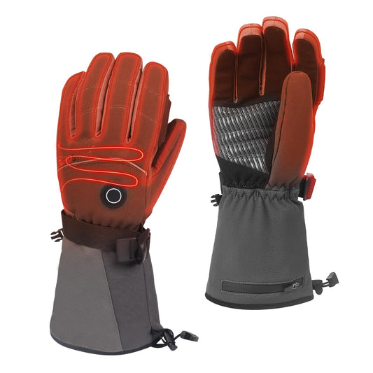 PROSmart Heated Gloves for Men Women: Electric Waterproof Bike Motorcycle Hand Warmers with Battery for Outdoor Winter Skiing Hiking