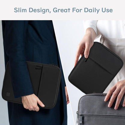 Dadanism 9-11 Inch Tablet Sleeve Case with Padding for iPad Pro 11", iPad Air 11", iPad (A16) 11", iPad 10th Gen/Air 5/4 10.9", iPad 9/8/7th Gen 10.2", Galaxy Tab A9+ 11"/S9 FE, Tab M11 11", Black
