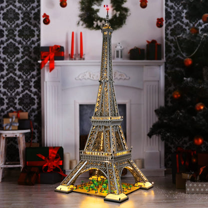 BrickBling decoration light kit compatible with Lego The Eiffel Tower building set, LED light set for 10307 Eiffel Tower architecture creative toy (no model)