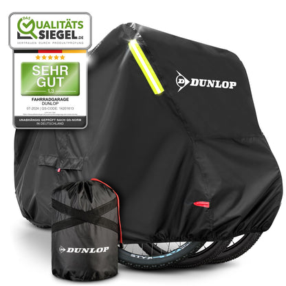 Dunlop Bicycle Garage for 3 bikes - Premium bike cover Anti Rust 200x120x120 cm with carrying bag, battery access, and 2 lock passages I Bicycle protective cover Bike (XL - 3 bikes)