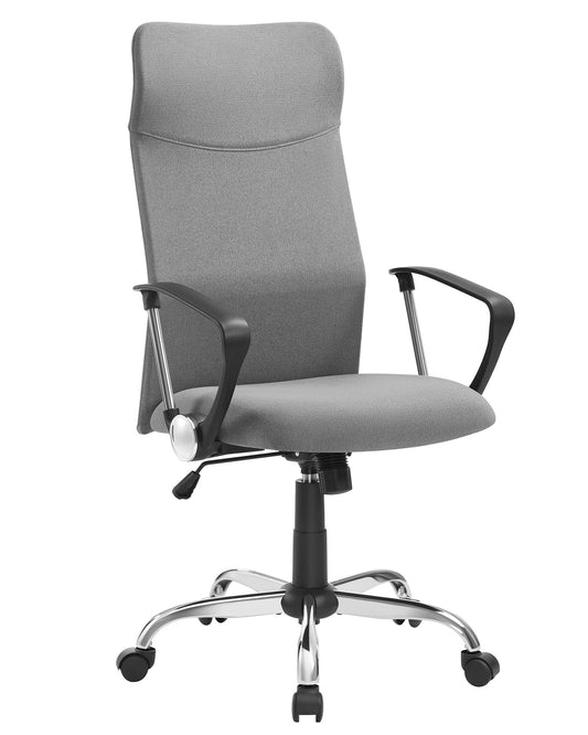 SONGMICS Office Chair, Ergonomic Desk Chair, Swivel Chair, Padded Seat, Height and Tilt Adjustable, Supports up to 120 kg, Gray OBN034G01