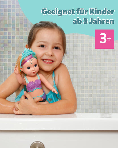 BABY born Mermaid - 43 cm doll - High-quality hair with colorful strands - Glowing tail fin - Battery operated - Suitable for kids aged 3 and up, green