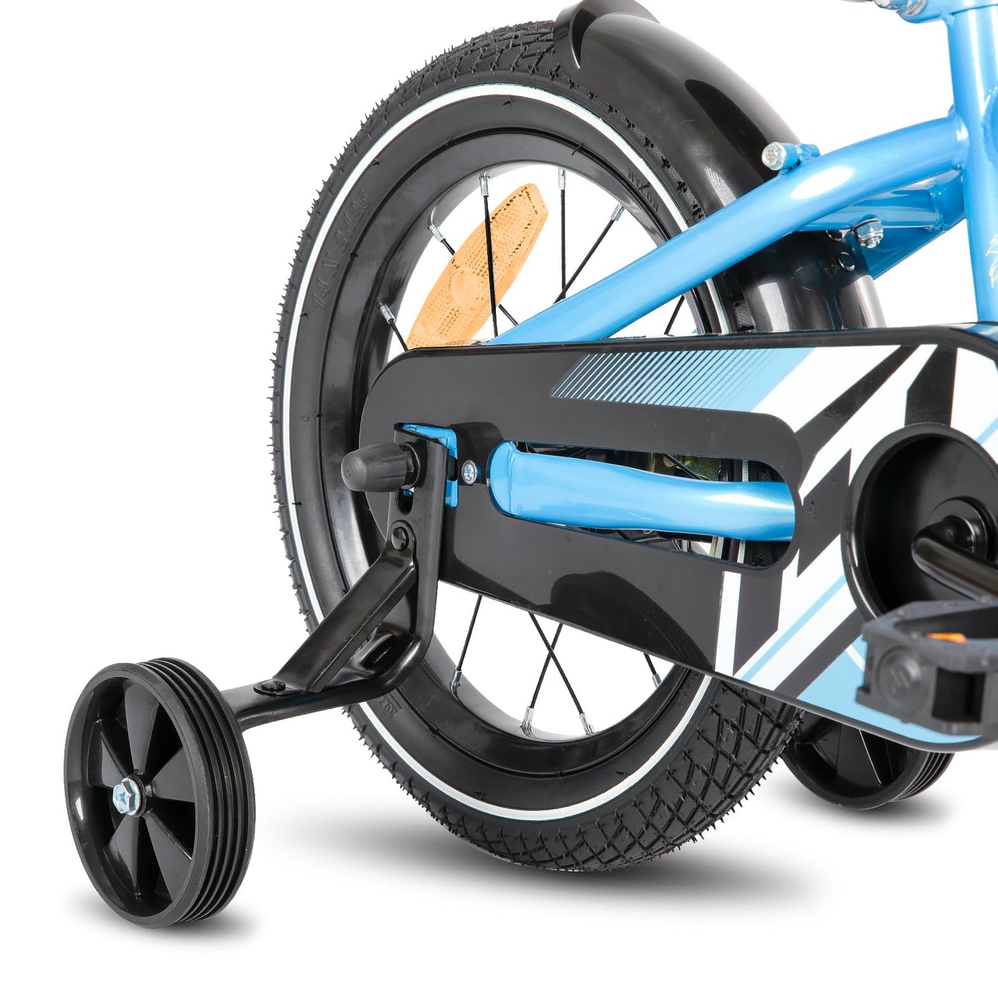 STITCH 16-inch kids' bike for 5-7 year old boys, 16' bike for boys with training wheels, Blue