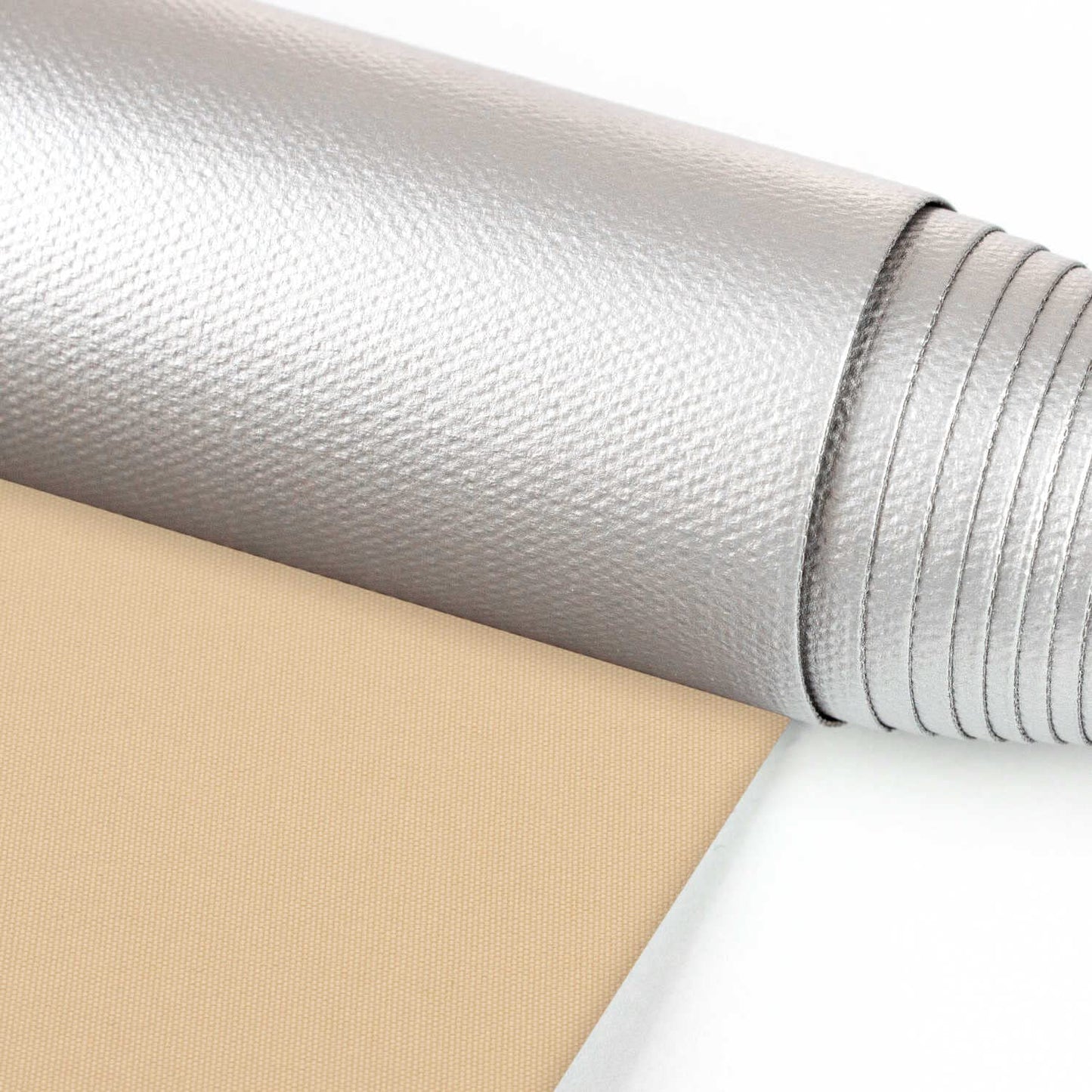 Estika blackout roller blind thermal roller blind without drilling - 145 cm x 120 cm - Beige - 13 fabric colors, roller blinds for windows without drilling, clamp fix roller blinds for windows inside (145 cm fabric width)