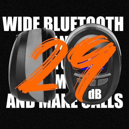 Gardtech ear protection with DAB+/FM radio, Bluetooth, MP3, safety earmuffs with NRR 29dB, noise-canceling headphones for men and women, earmuffs for shooting and mowing.