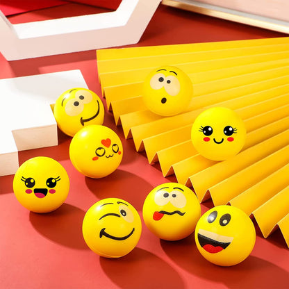 30 pieces of anti-stress balls for children and adults, smiley face stress balls, 1.6 inch mini foam stress relief balls, stress relief toys for children's birthday party favors (cute style)