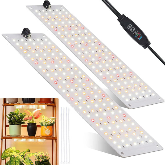 idudu 2-Pack Plant Lamp LED Full Spectrum, Plant Light with 270 LEDs, Plant Grow Light for Indoor Plants with Timer, 10 Levels of Brightness, [Energy Class B] (2)