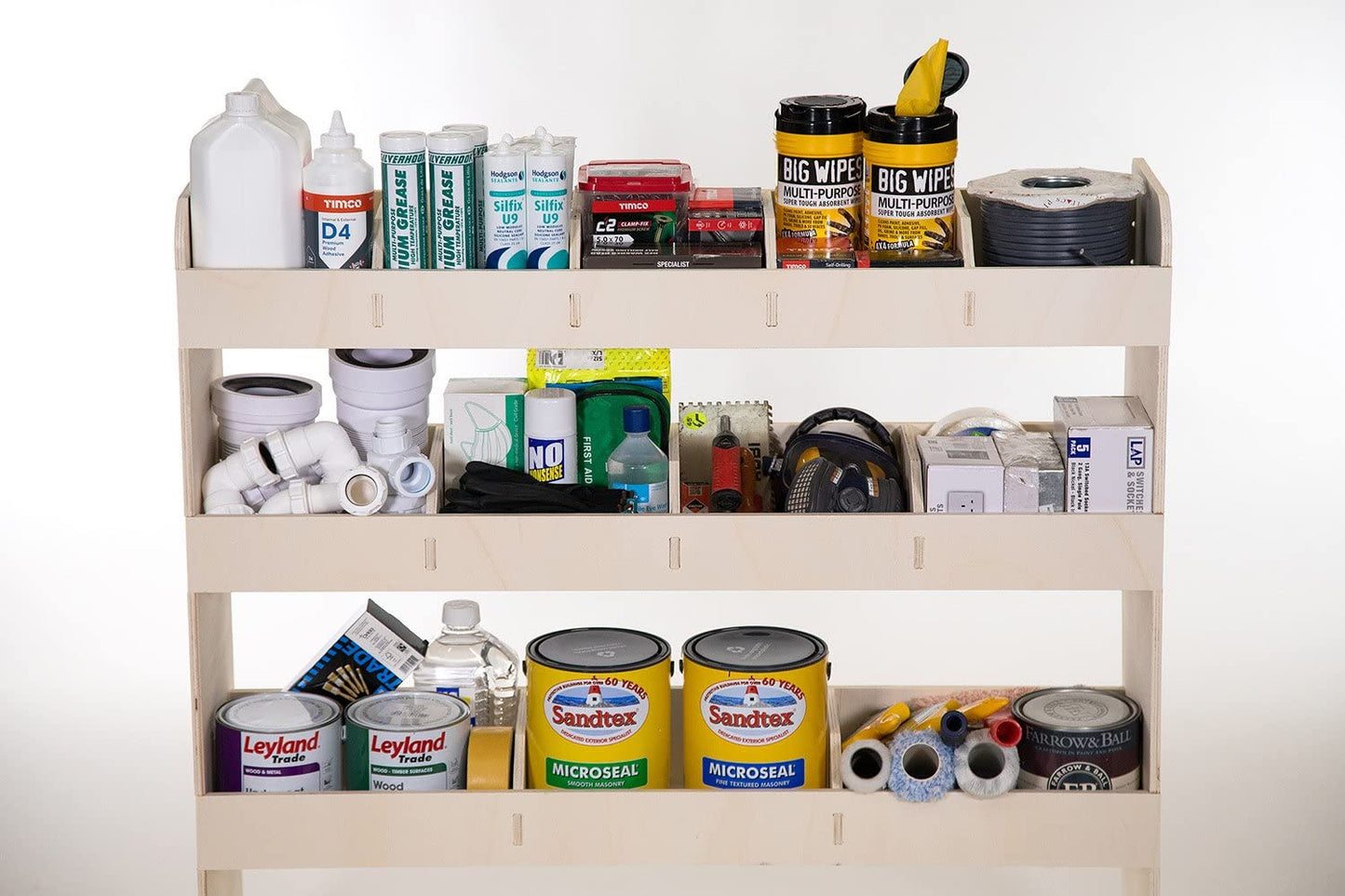 Vanify - Compatible with Ford Transit Custom L2 2012+ vehicle interior shelving, rear driver side shelf