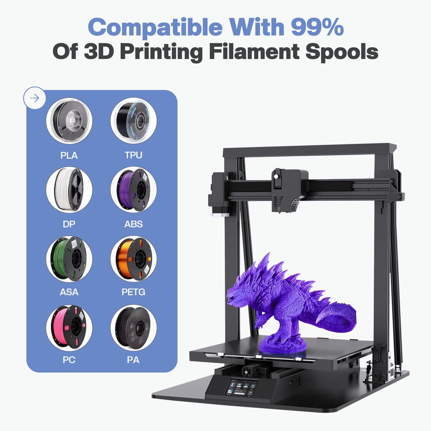 Vacbird 3D printer accessory Vacuum Kit, 10 pcs 3D filament black vacuum bags with USB pump (30 * 34cm) Can block sunlight for 3D printer filament storage, protect filament from moisture.