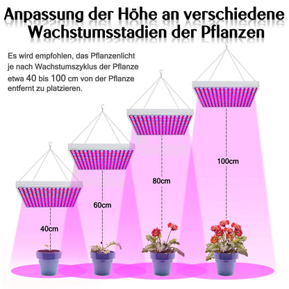 YRHome 45W LED Plant Lamp 225 LEDs Red&Blue Plant Indoor Garden Grow Light Plant Plant light Plant light Pendant light Growth lamp 310 * 310 * 35mm 2835 LED Chip (1X45w)