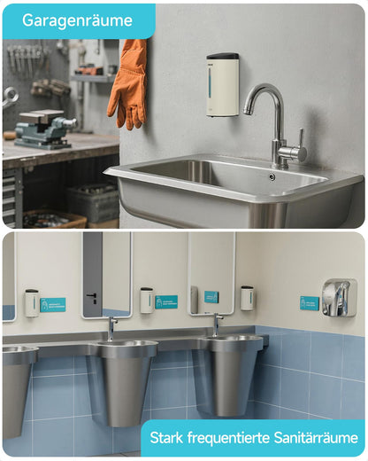 AIKE AK1205E Automatic Soap Dispenser Wall Mount, Commercial Large Capacity Stainless Steel Liquid Dispenser for Dining Room and Bathroom.