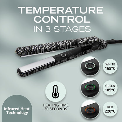 Corioliss C-Style flat iron is designed for women with fine hair. It features titanium plates and professional temperature control for optimal results.