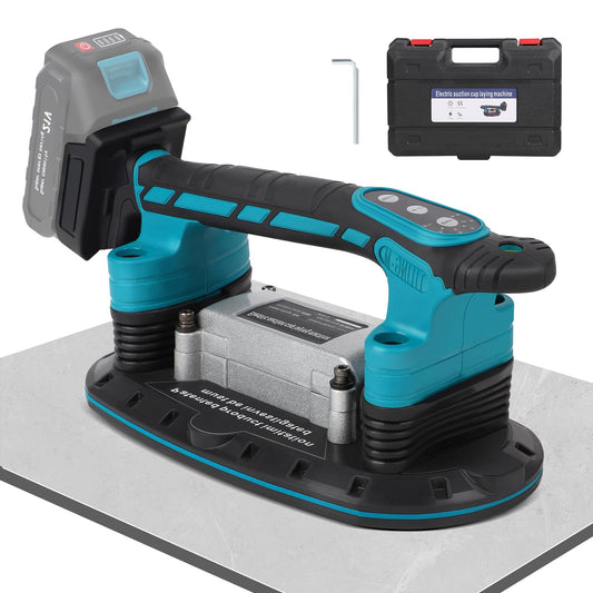 2IN1 battery tile vibrator & suction cups for Makita 18V battery | with 6-speed adjustable, 30*16cm suction cup 250kg adsorption tile vibrating device for 2m tiles wall tiles (battery not included)