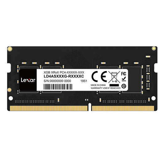 Lexar SODIMM DDR4 16GB, 3200 MHz Laptop RAM, 260-Pin SODIMM Laptop memory, High-performance SO-DIMM, PC computer memory, High-performance CL22-22-22-52 desktop memory, 1.2V
