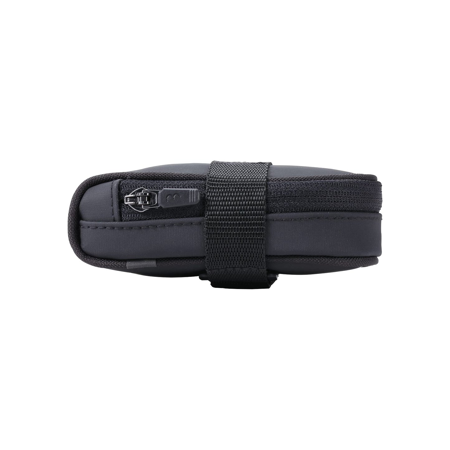 BBB Cycling bike saddle bag with universal straps for easy mounting on mountain, road, and city bikes. Saddle Bag, Racepack B, Black.