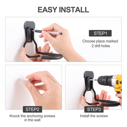 Sinoer 4-Pack Vertical Bike Hooks, Bike Holder, Heavy Duty Hooks Wall Mount Bike Holder, Bike Holder Vertical Stand for Garage.