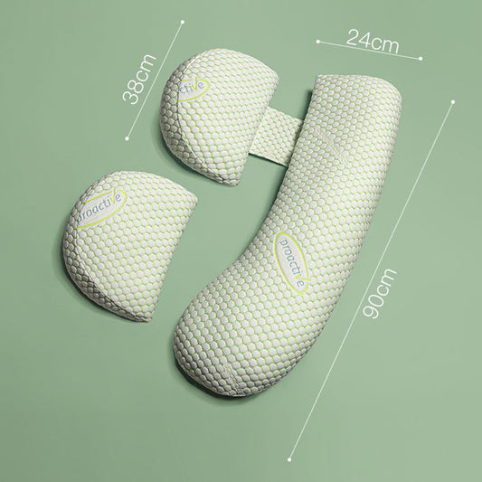 KINGGOO new pregnancy pillow for sleeping adjustable, support for back, hip, legs, belly for expectant mothers, side sleeper pillow with removable cotton cover
