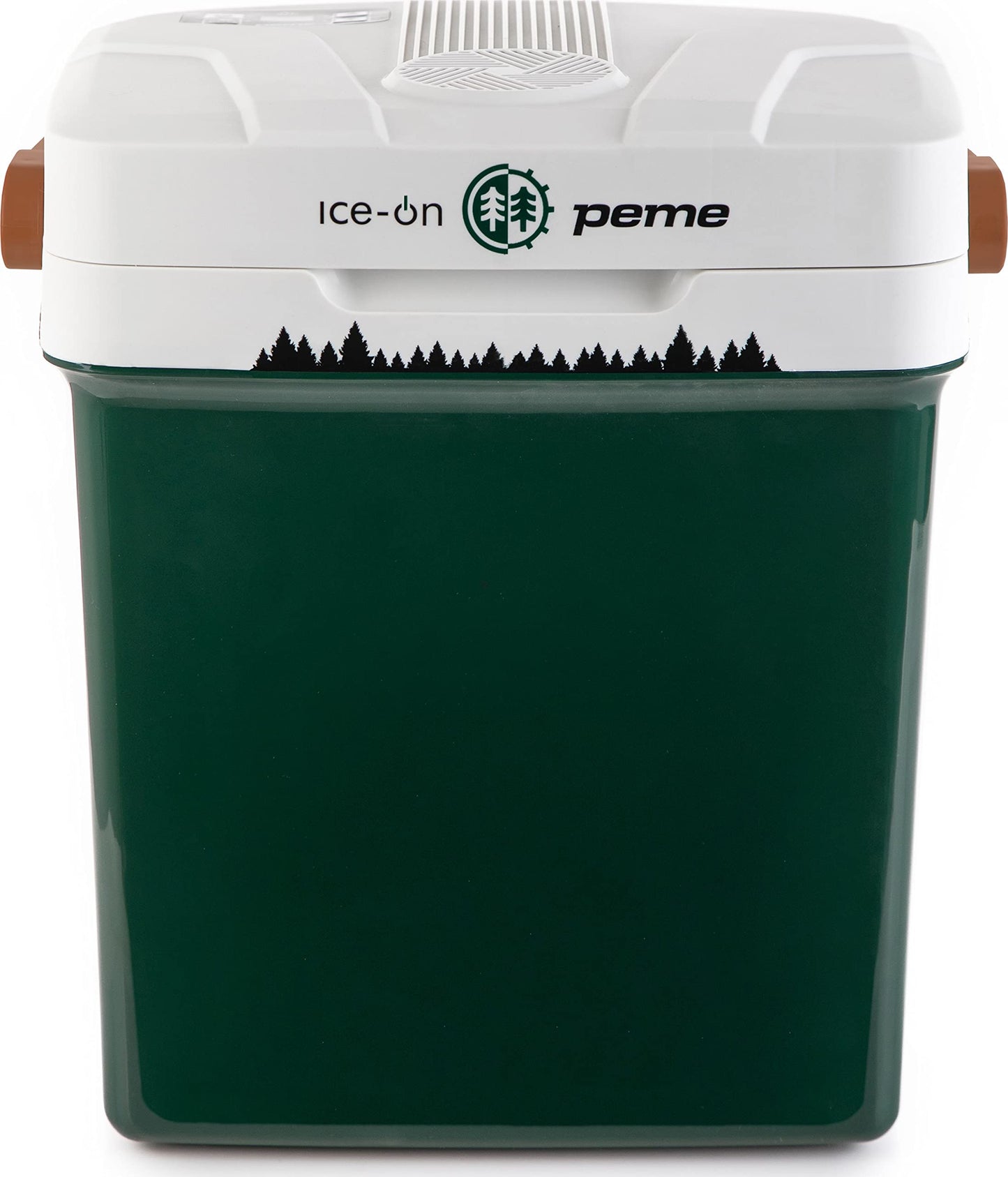 peme Essential Auto Cooler 22.9L - Electric cooling and heating box, Dual power 12V & 230V, Eco mode, USB charging function, secure lid locking, for car, boat, camping.