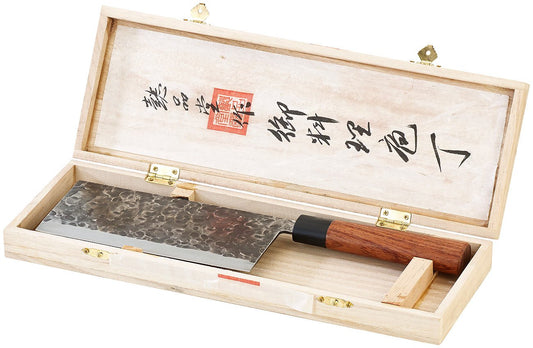 TokioKitchenWare Chinese kitchen cleaver: Chinese cleaver, handcrafted (China cleaver, chef's knife, mincing knife)