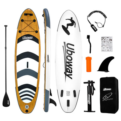 Inflatable Stand Up Paddling Board Surfboard SUP Board 320 * 81 * 15 cm 200KG made of 2600GSM PVC woven mesh fabric and PVC coated fabric.