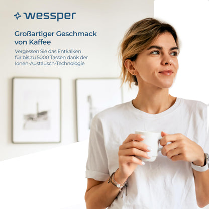 Wessper water filter cartridges compatible with Philips Aquaclean CA6903/10 CA6903/22 CA6903 and Saeco coffee machines, activated carbon filter cartridge for fully automatic coffee machine - 6 pack.