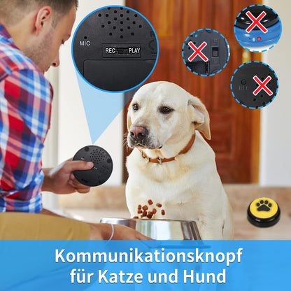 Chunhee Training bell for dog, cat training buzzer, dog buttons to speak/eat something/go out interactive toy pet tool 6 colors