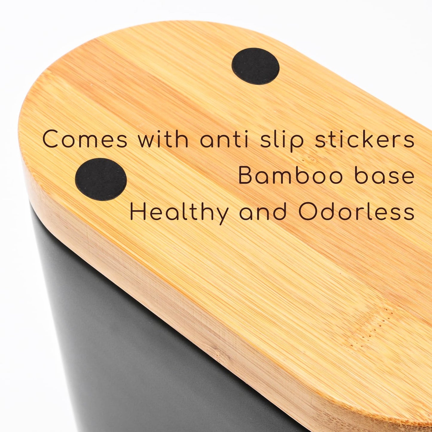 VIREESR Large ceramic countertop utensil holder, kitchen utensil holder with bamboo wood base, cooking utensil holder, easy to clean, tool pot, kitchen tool holder for spatulas and.