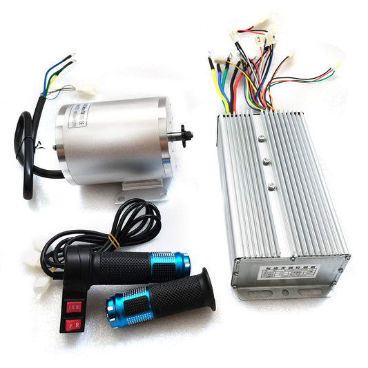 BLDC Motor Kit Brushless DC motor including controller and throttle grip 3000W 72V DC 4900 rpm Electric Bike Kit for electric scooters, electric cars, foldable cars.