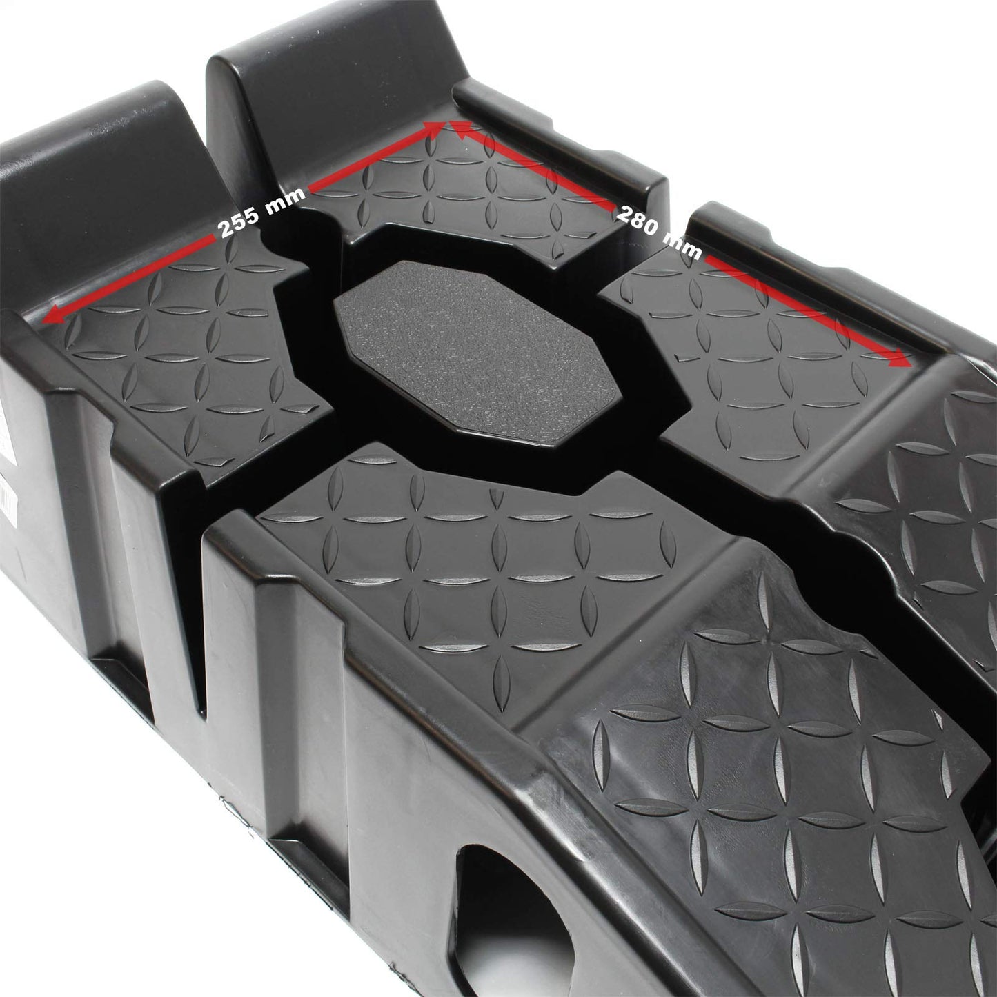 2-piece heavy-duty ramp set up to 2.5 tons for vehicle access platform lift