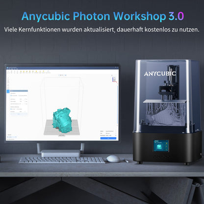 ANYCUBIC Photon Mono 2 Resin 3D Printer, Resin 3D Printer with Ultra 4K 6.6 inch Monochrome LCD Screen, Free Slicing Software, Print Size 143x89x165mm