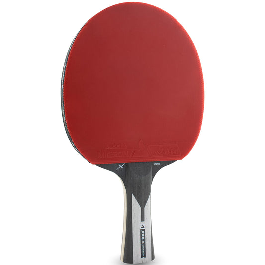 JOOLA 54206 Table Tennis Racket Carbon X Pro ITTF approved professional 7-star, 2 MM, Black/Gray & Table Tennis Balls Tournament 3-Star Selected 40+mm Diameter Premium White, 12 pieces