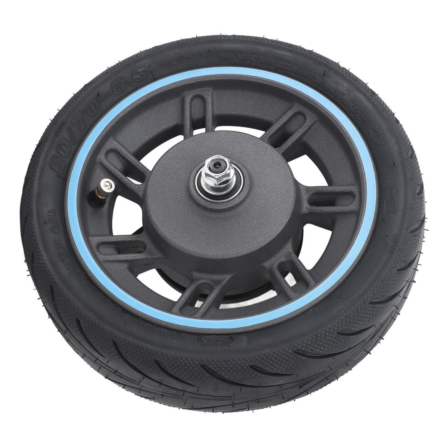 BuyWeek Electric Scooter Front Wheel for MAX G30D, Explosion-proof Front Wheel Tire Non-slip Electric Scooter Front Wheel Vacuum Tire Replacement.